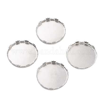316 Surgical Stainless Steel Cabochon Tray Settings STAS-I187-05A-P-1