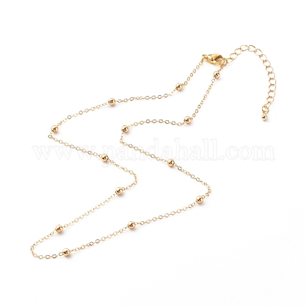 Brass Satellite Chain Necklaces NJEW-JN03559-02-1