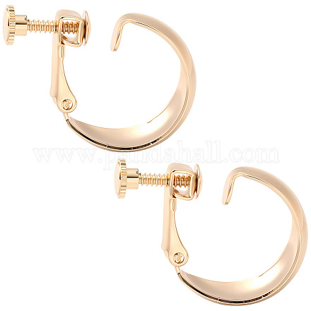 Латунные клипсы серьги KK-BBC0019-57-1