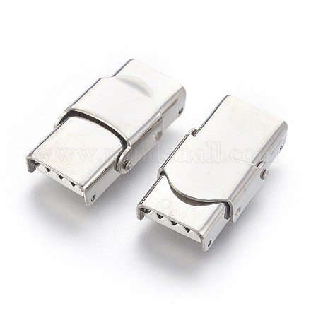 201 Stainless Steel Watch Band Clasps STAS-P221-22C-P-1
