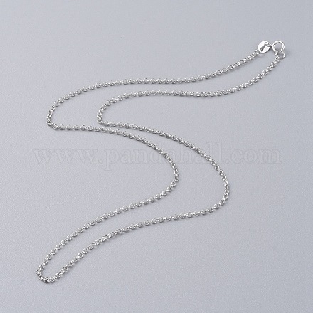 Модный стерлингового серебра Роло цепи ожерелья X-STER-M050-B-04-1
