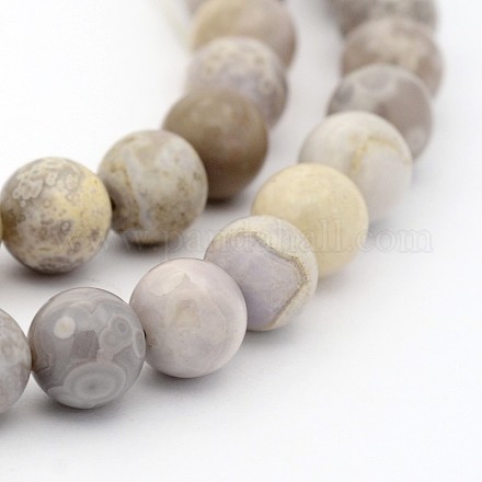 Natural Malachite Gemstone Round Beads Strands G-N0148-04-8mm-1