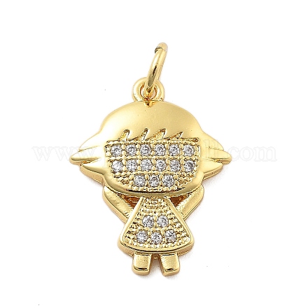 Латунные микро проложить кубического циркония подвески KK-L209-085G-1