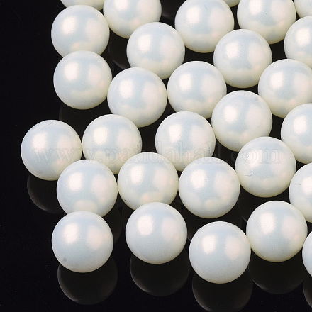 ABS Plastic Imitation Pearl Beads SACR-N005-B-01-1