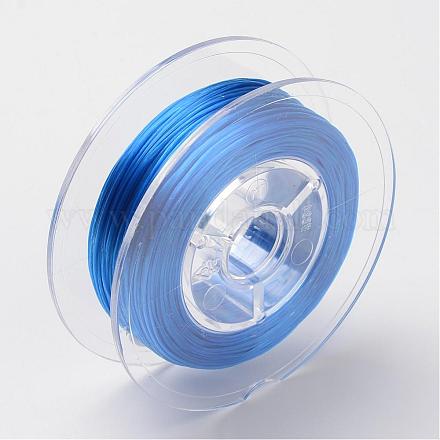 Japanese Eco-Friendly Dyed Flat Elastic Crystal String EW-F005-0.6mm-05-1