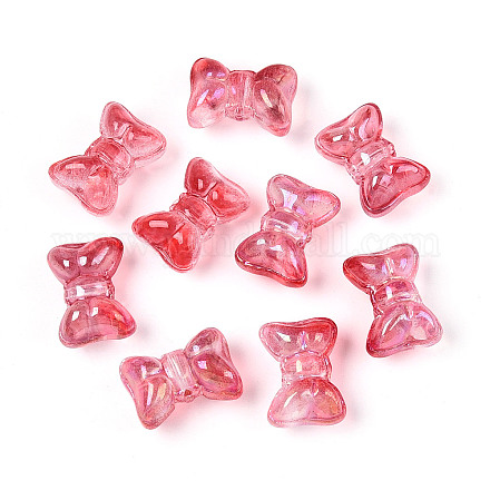 Выпечка расписные прозрачные стеклянные бусины DGLA-T004-05C-1