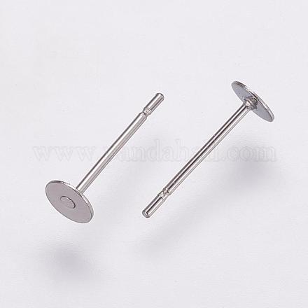 Accessoires des clous d'oreilles en 304 acier inoxydable STAS-K146-009-4mm-1