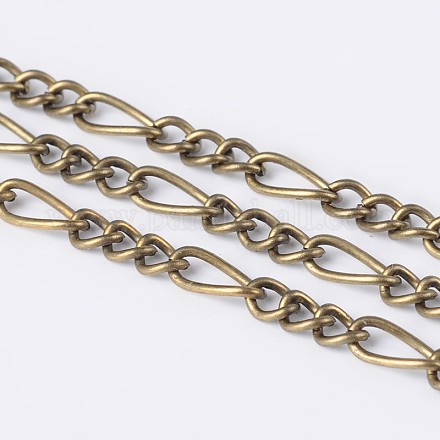Cadenas hechas a mano de hierro cadenas figaro cadenas madre-hijo CHSM005Y-AB-1