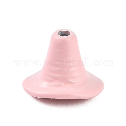 Тема Хэллоуина окрашенные распылением бусины из сплава PALLOY-D029-02E-RS-1