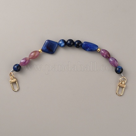 Ручки сумки из бисера с имитацией драгоценных камней FIND-WH0033-63LG-03-1