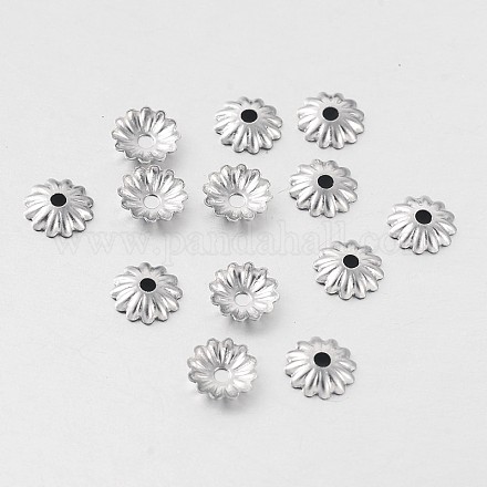 Chapeaux de perles de fleurs en acier inoxydable chirurgical multi-pétales 316 X-STAS-M257-05-1