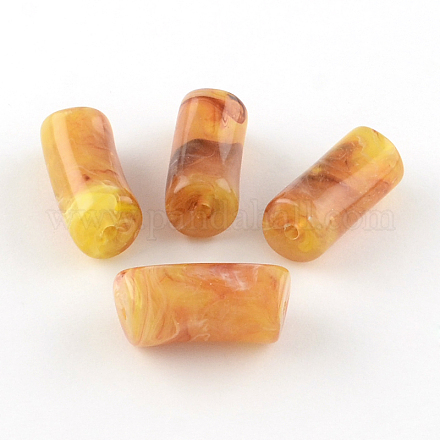 Tube Imitation Gemstone Acrylic Beads OACR-R045-05-1