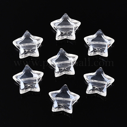 Прозрачные акриловые бусины TACR-T028-63B-1