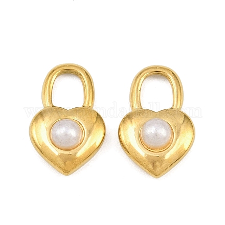 Подвески из нержавеющей стали 304 и АБС-пластика с имитацией жемчуга STAS-Z166-13G-1