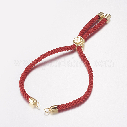 Nylon Twisted Cord Bracelet Making X-MAK-F019-01G-1