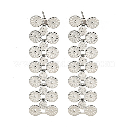 Серьги-гвоздики из нержавеющей стали 304 EJEW-S229-08P-1