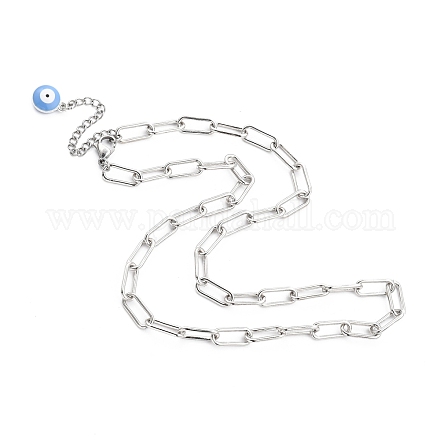 Eisen Büroklammer Kette Halsketten NJEW-JN03051-03-1