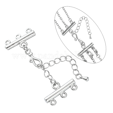 Brass Chain Extender and Lobster Claw Clasps KK-E259-N-NR-1