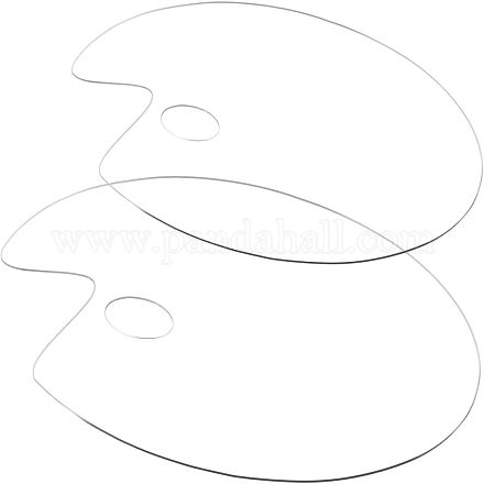 Прозрачная акриловая палитра AJEW-BK0001-004-1