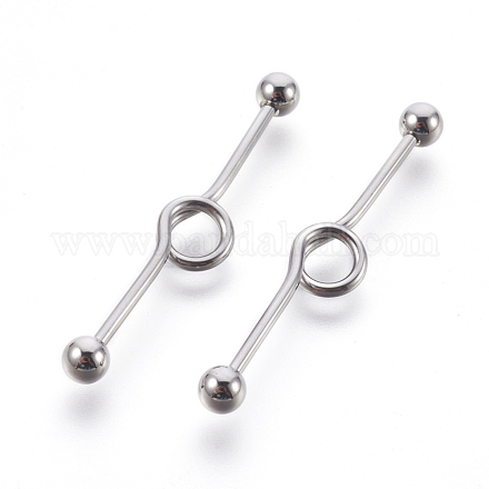 304 Stainless Steel Ear Fake Plugs Gauges EJEW-L207-A08-1