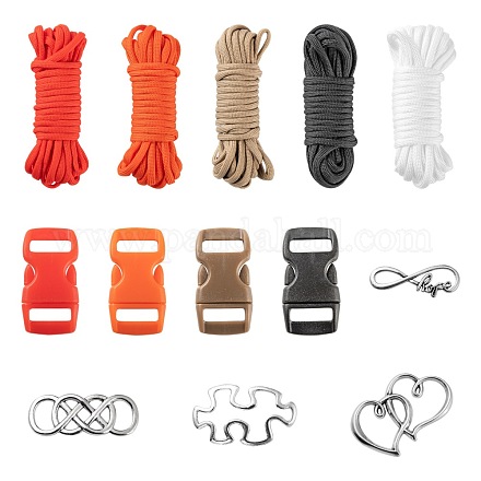Kit per la creazione di braccialetti con corda per paracadute fai da te DIY-LS0003-87-1