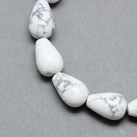Howlite naturelle brins de perles de pierres précieuses G-T004-19-1