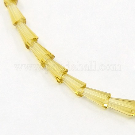 Cone Crystal Glass Beads Strands GLAA-F023-B03-1
