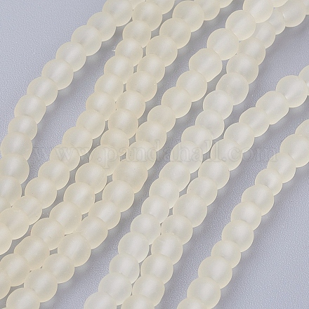Chapelets de perles en verre transparent GLAA-S031-4mm-23-1