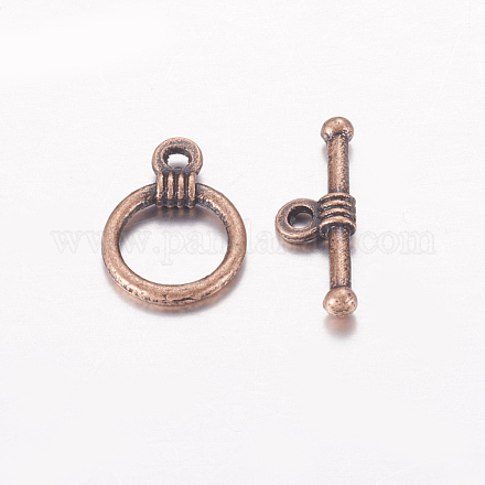 Tibetan Style Alloy Toggle Clasps X-RLF1184Y-1