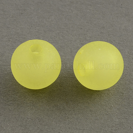 Frosted Acrylic Beads FACR-Q006-10mm-03-1