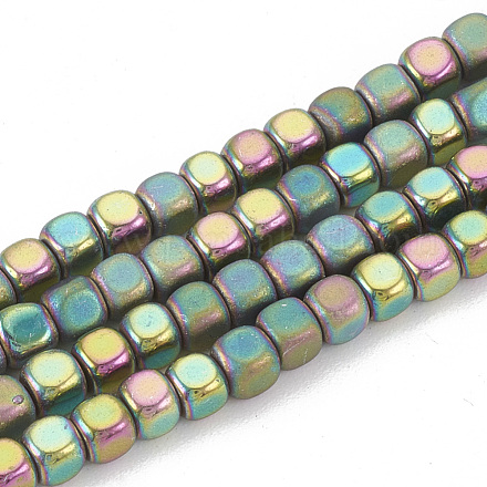 Chapelets de perles en hématite synthétique sans magnétiques G-N0318-40-F-1
