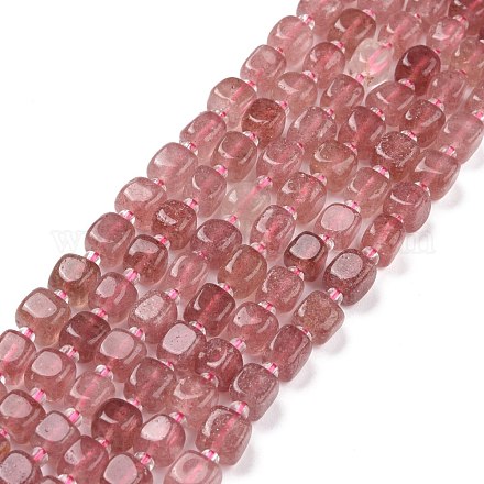 Natural Strawberry Quartz Beads Strands G-K323-08-1
