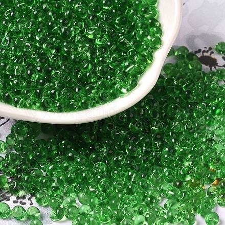 Стеклянные бусины прозрачных цветов SEED-P006-02A-07-1