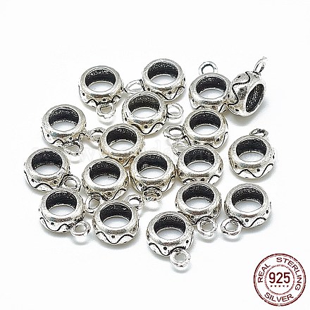 Thailand 925 Sterling Silver Tube Bails STER-T002-17AS-1