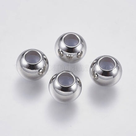 304 Stainless Steel Beads STAS-F139-062P-8mm-1