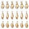 30Pcs 3 Styles Opaque Acrylic Pendants, Imitation Gemstone, Spiral Shell Shapes, Tan, 25~33x9~16x9.5~13mm, Hole: 2mm, 10pcs/style