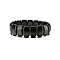 Non-magnetic Synthetic Hematite Beaded Stretch Bracelets for Men, Rectangle, Bead: 19x12mm, 7-1/2 inch(19cm)