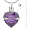 February Glass Urn Pendant Necklace DIY Making Kit, Including 1Pc Heart Glass Urn Pendant with Always On My Mind Forever In My Heart, 1Pc 304 Stainless Steel Women Chain Necklaces, 1 set Stainless Steel Mini Funnel, Black, Pendant: 33x21.5x11.5mm, Hole: 5mm