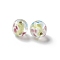 Handmade Gold Foil Glass Beads, Mixed Shapes, Rosy Brown, 12~13.5mm, Hole: 1.8~2mm