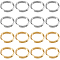 2 Colors 304 Stainless Steel Split Rings, Double Loops Jump Rings, Golden & Stainless Steel Color, 8x1.3mm, Inner Diameter: 6.5mm, Single Wire: 0.65mm, 200pcs/color