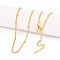 1.8MM Brass Singapore Chain Necklaces for Men Women, with 304 Stainless Steel Lobster Clasps, Real 24K Gold Plated, 17.52 inch(44.5cm)~17.72 inch(45cm)