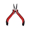 Jewelry Making Pliers, 45# Carbon Steel 6-Step Multi-Size Wire Looping Forming Pliers, Ferronickel, for Loops and Jump Rings, Red, 12.5x6.05x1.65cm