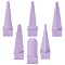 DIY Wire Jigs Kit, ABS Wire Winding Towers, Jewelry Making Tools, Quilling Paper Modeling Tool, Cone, Pyramid, Column, Medium Orchid, 3.35x3.35x7.8~11cm, 6pcs/set