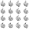 DICOSMETIC 16Pcs Sun Moon Combined Face Charm Half Moon Face Pendant Celestial Lunar Solar Pendant Sun and Moon Char Stainless Steel Pendant Dangle Charm Supplies for Jewelry Craft Making, Hole: 2mm