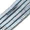 Electroplated Non-magnetic Synthetic Hematite Beads Strands, Rectangle, 2-Hole, Sky Blue, 6x2x3mm, Hole: 1.2mm, about 198pcs/strand, 16.02 inch(40.7cm)