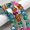 Natural Agate Beads Strands, Dyed & Heated, Nuggets, Tumbled Stone, Mixed Color, 6.5~13x10~13x1.5~11mm, Hole: 1.6mm, about 22pcs/strand, 7.20~7.72''(18.3~19.6cm)
