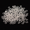 Iron Split Rings, Double Loops Jump Rings, Cadmium Free & Lead Free, Silver Color Plated, 6x1.4mm, about 5.3mm inner diameter, about 950pcs/100g