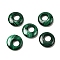 Natural Malachite Pendants, Donut/Pi Disc Charms, 20~20.5x5.5~6mm, Hole: 8mm