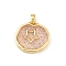 Transparent Epoxy Resin Brass Pendants, Golden, with Glitter Powder, Star, 18x19.5x3mm, Hole: 5x3mm