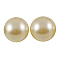 ABS Plastic Imitation Pearl Cabochons, Half Round, Beige, 2.5x1.25mm